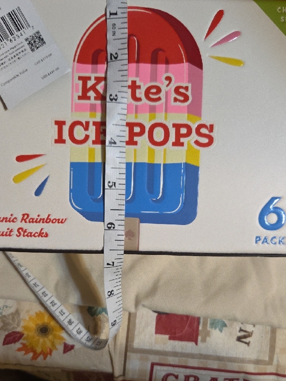 Kate Spade Cream Novelty Popsicle Box Bag with Red and Blue Accents NWT - Picture 8 of 15